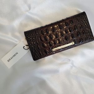 NWT Brahmin Ady Wallet, Cocoa Melbourne